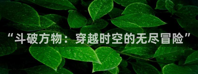 3d动漫里番在线：“斗破方物：穿越时空的无尽冒险”